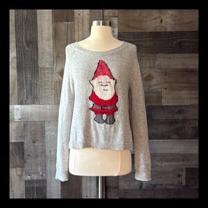 Bethany Mota sparkly sequin gnome sweater medium Christmas holiday party winter